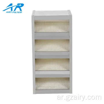 انخفاض الضغط المنخفض F9 V Bank HEPA Filter